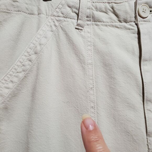 Zara Ivory Cropped Pants Size XXL Plus - Picture 4 of 10